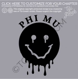 Phi Mu – MEM Smile Hoodie