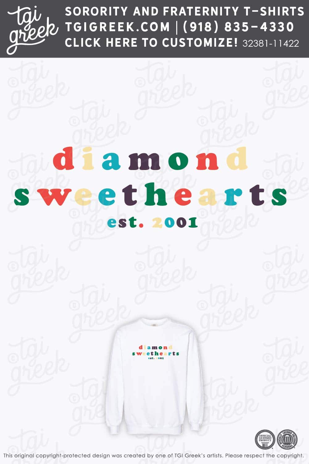 Diamond Sweethearts – TXSU New Girl Sweatshirt