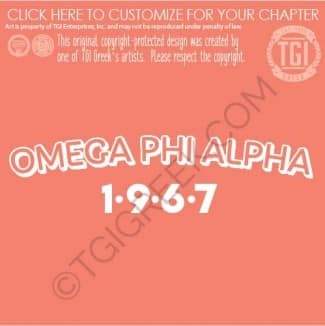 Omega Phi Alpha – BGSU new Member Shirts