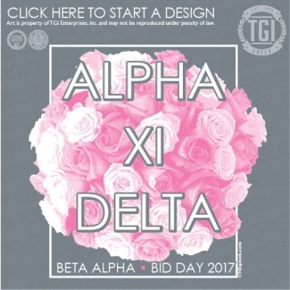 Alpha Xi Delta-UT Bid Day Roses