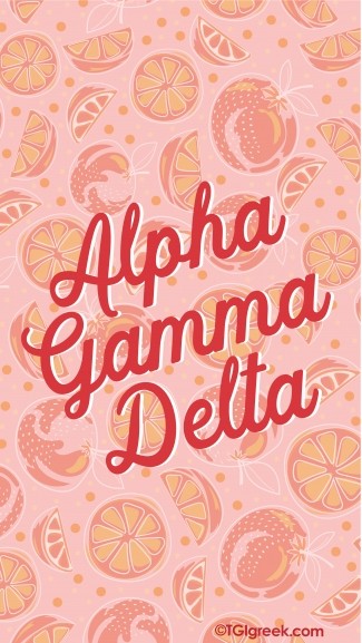 Alpha Gamma Delta Oranges Phone Background
