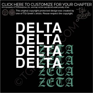 Delta Zeta – TSU athletic Shirt