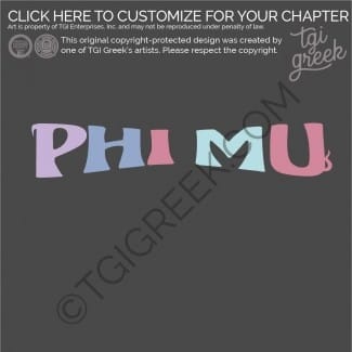 Phi Mu – small Flame PR
