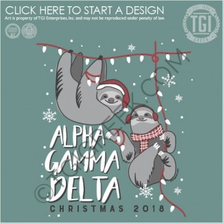 TGI-AGD Sloth Christmas