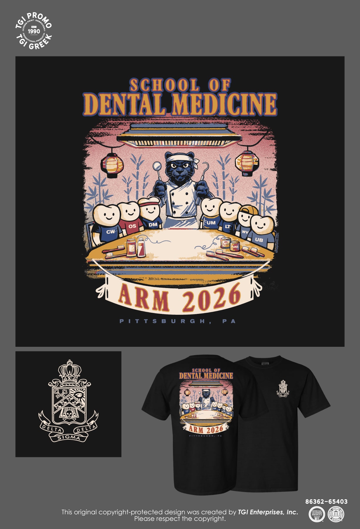 University of Pittsburgh – School of Dental Medicine Regional Meeting Tee