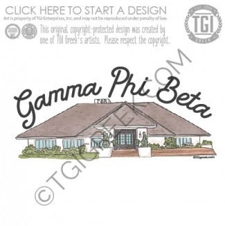 TGI – OU Gamma Phi Beta House Sticker