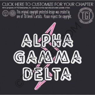 Alpha Gamma Delta – Lightning Bolt