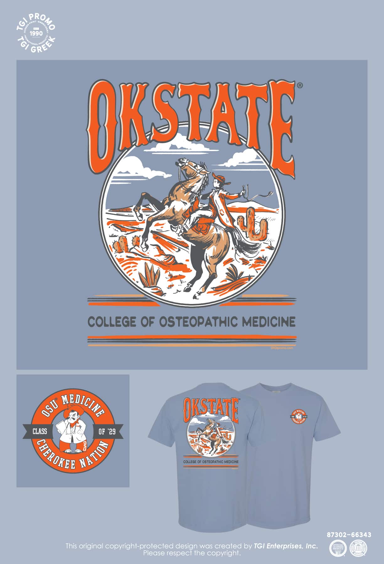 Oklahoma State University – Center for Health Sciences Tahlequah Class of 2029 T-Shirts
