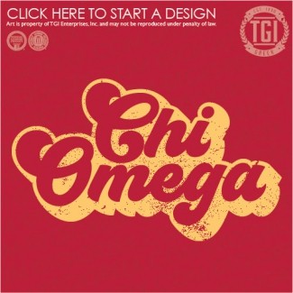 Chi Omega-TGI Groovy Font PR