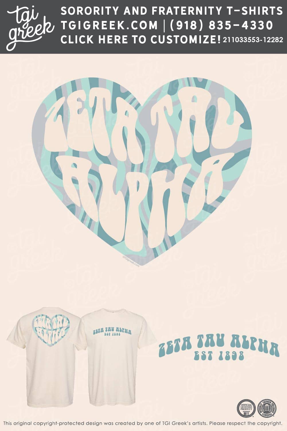 Zeta Tau Alpha – Live Sale – November Heart