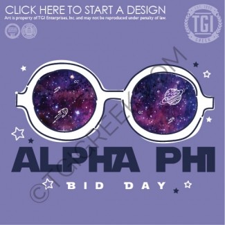 TGI-Alpha Phi Galaxy Bid Day