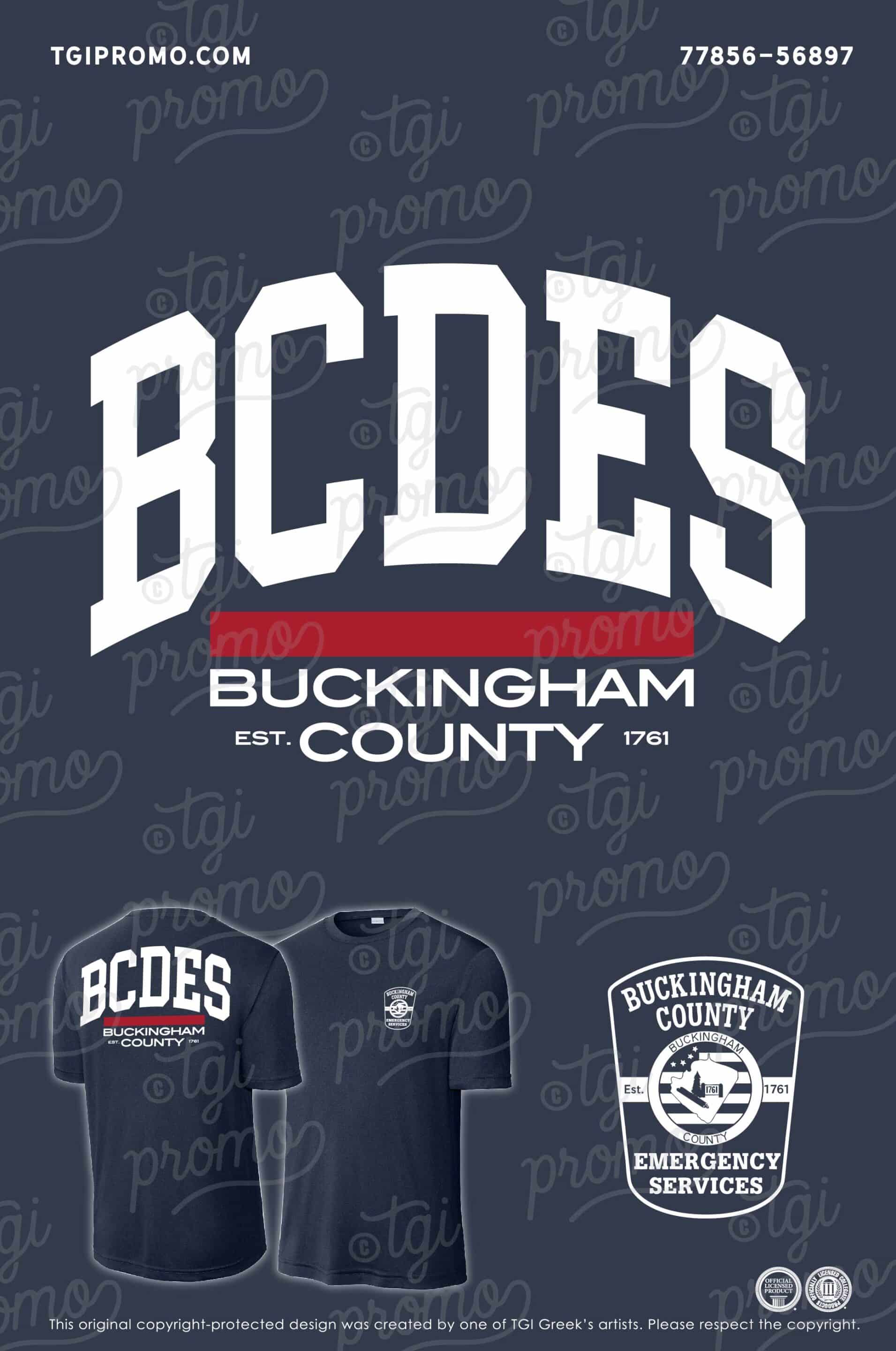 Buckingham County Department Of Emergency Services – EMS Provider Shirts