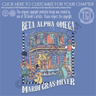 TGI Beta Alpha Omega Mardi Gras Parade