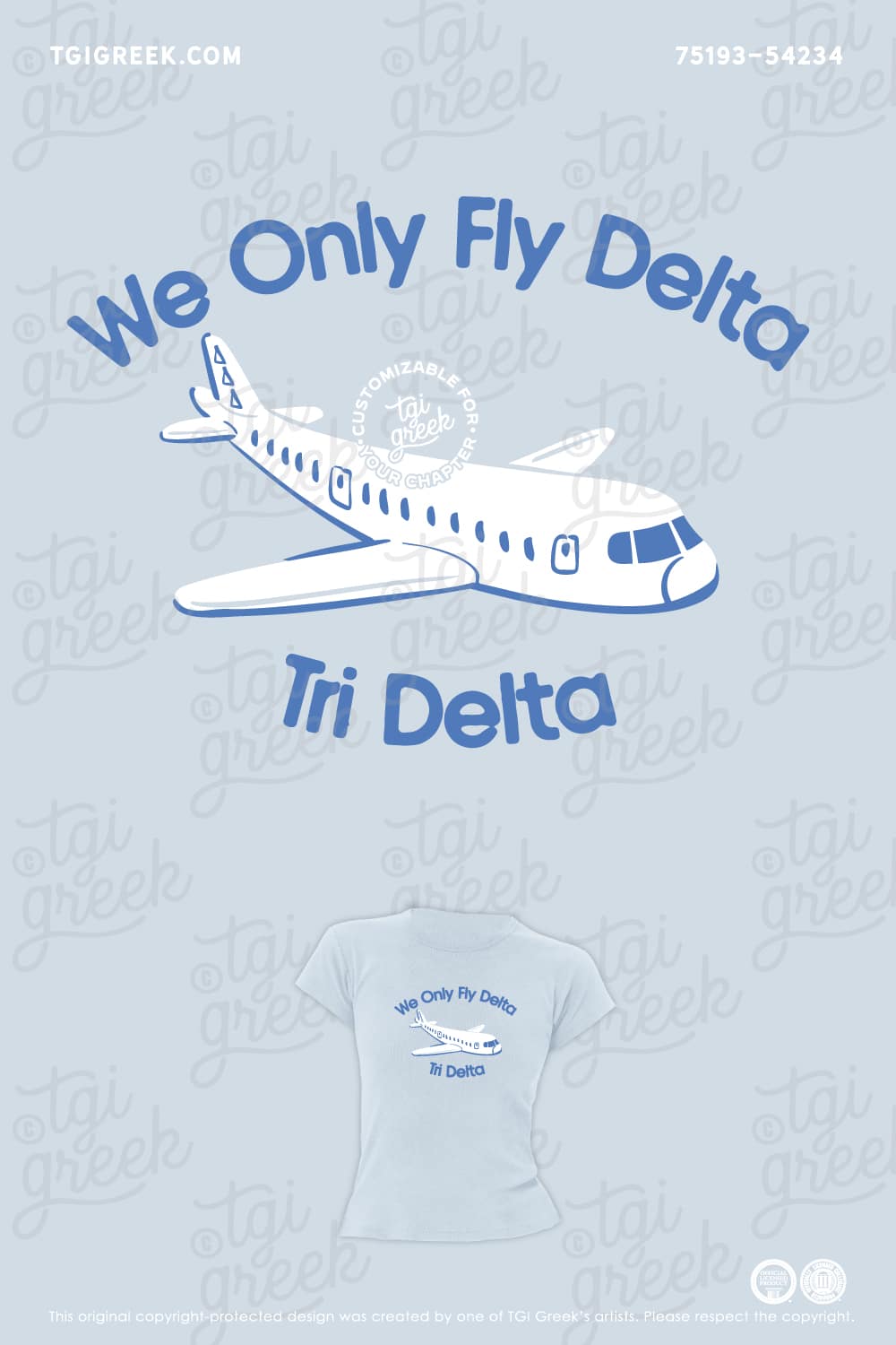 Delta Delta Delta – KU Work Week Plane