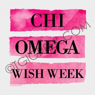 Chi Omega-TU Wish Week