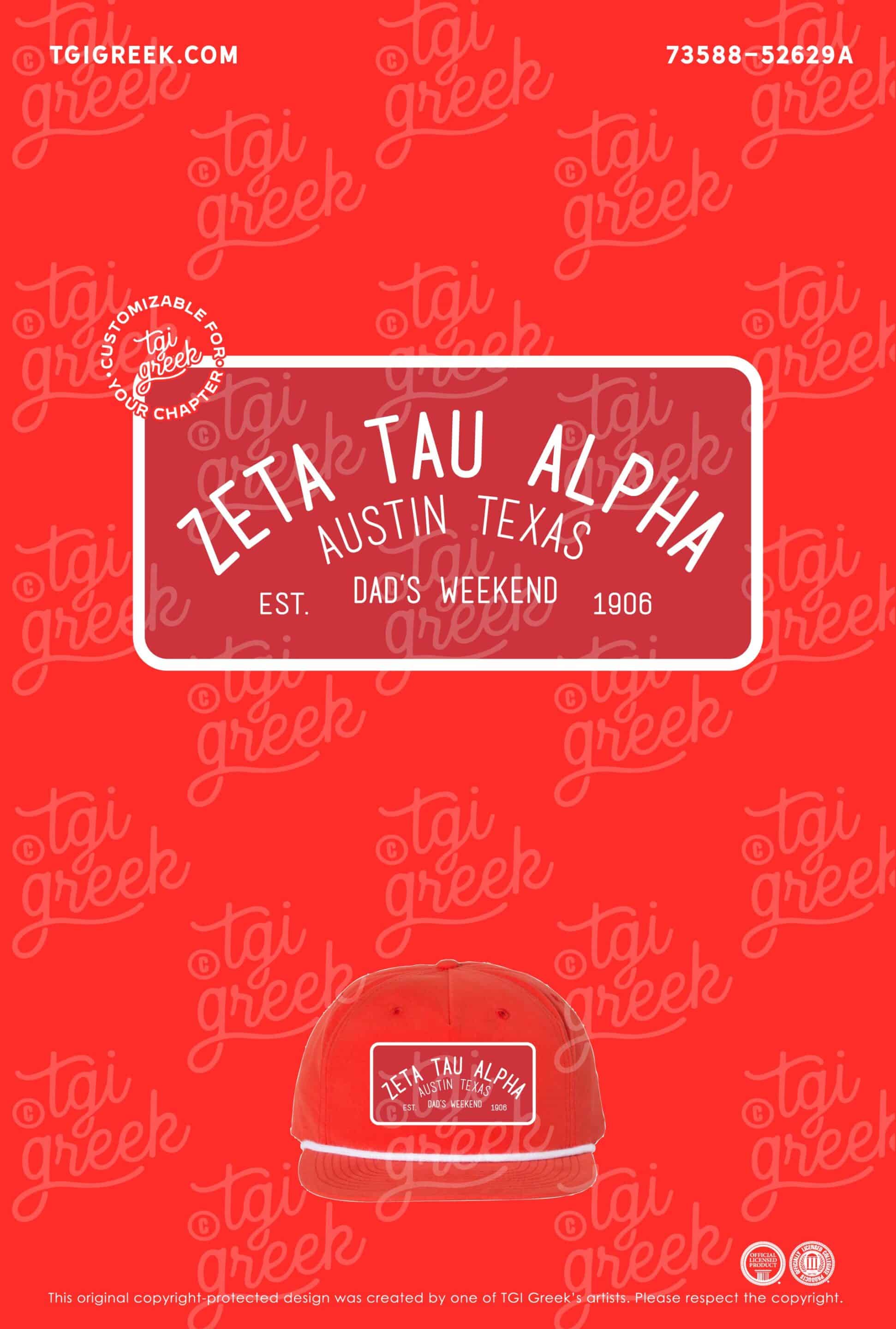 Zeta Tau Alpha – UTA Dads Weekend Hat B