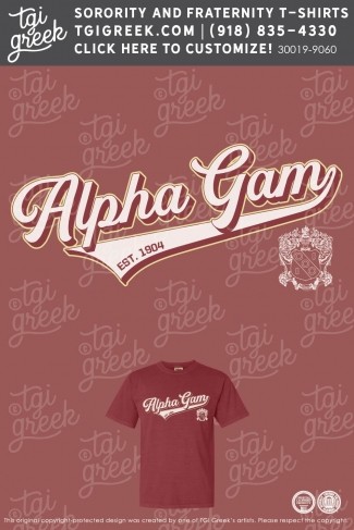 TGI – Alpha Gamma Delta Crest Script
