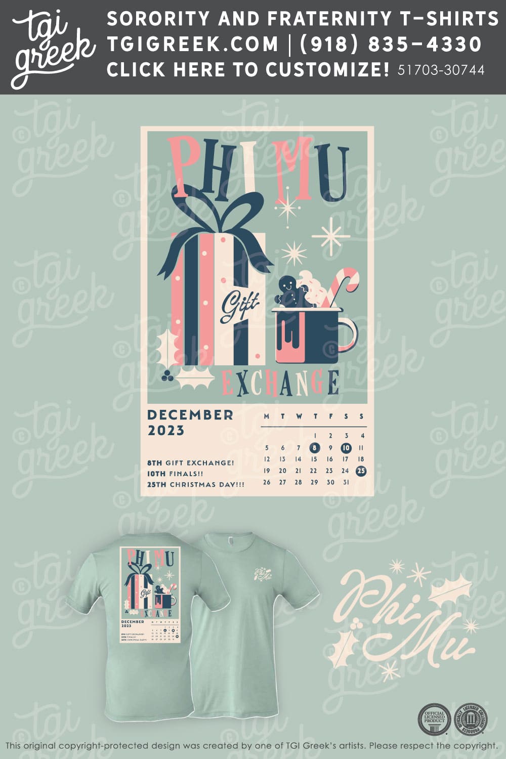 TGI – Phi Mu Xmas Calendar