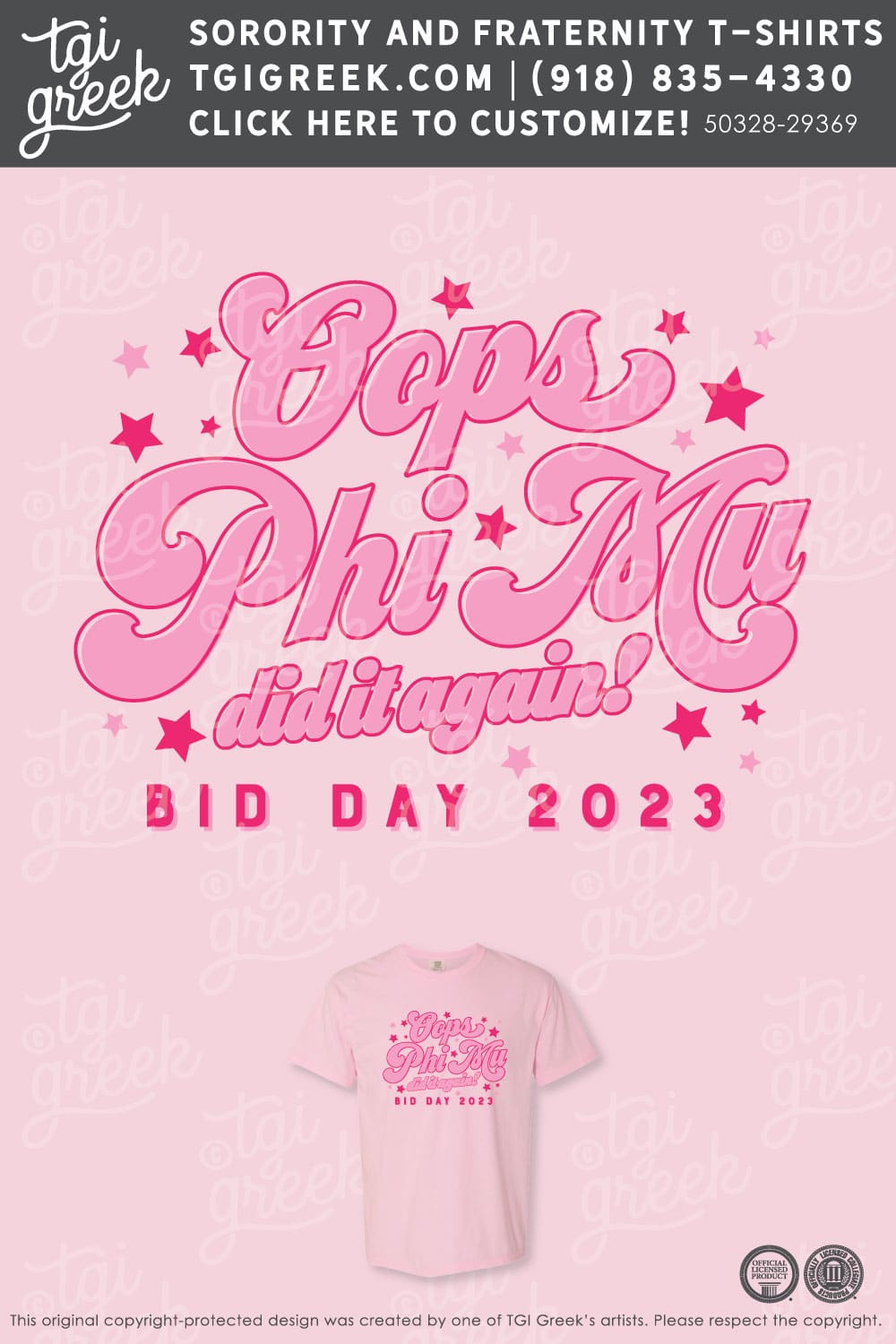 Phi Mu – LAND Bid Day Oops