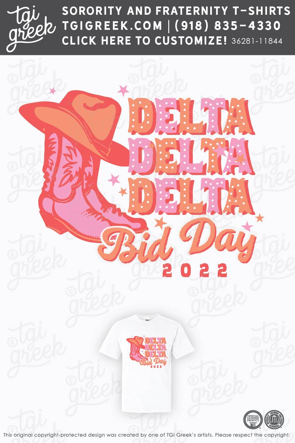 Delta Delta Delta FGCU Bid Day Boots