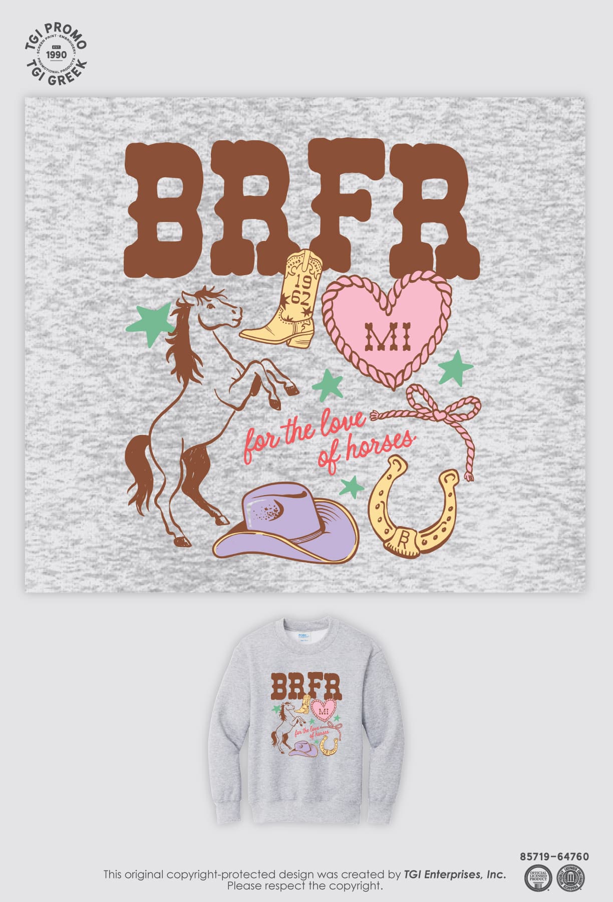 Black River Farm & Ranch – Summer 26 Western Collage Crewneck