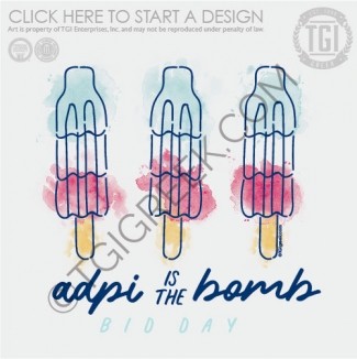 TGI-Alpha Delta Pi Bid Day Bomb Pop