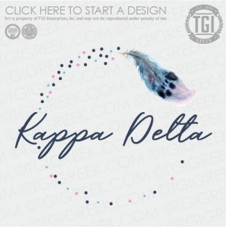 TGI-Kappa Delta Feather Wreath
