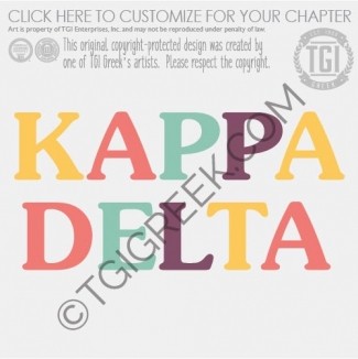Kappa Delta – OSU PR Multicolor