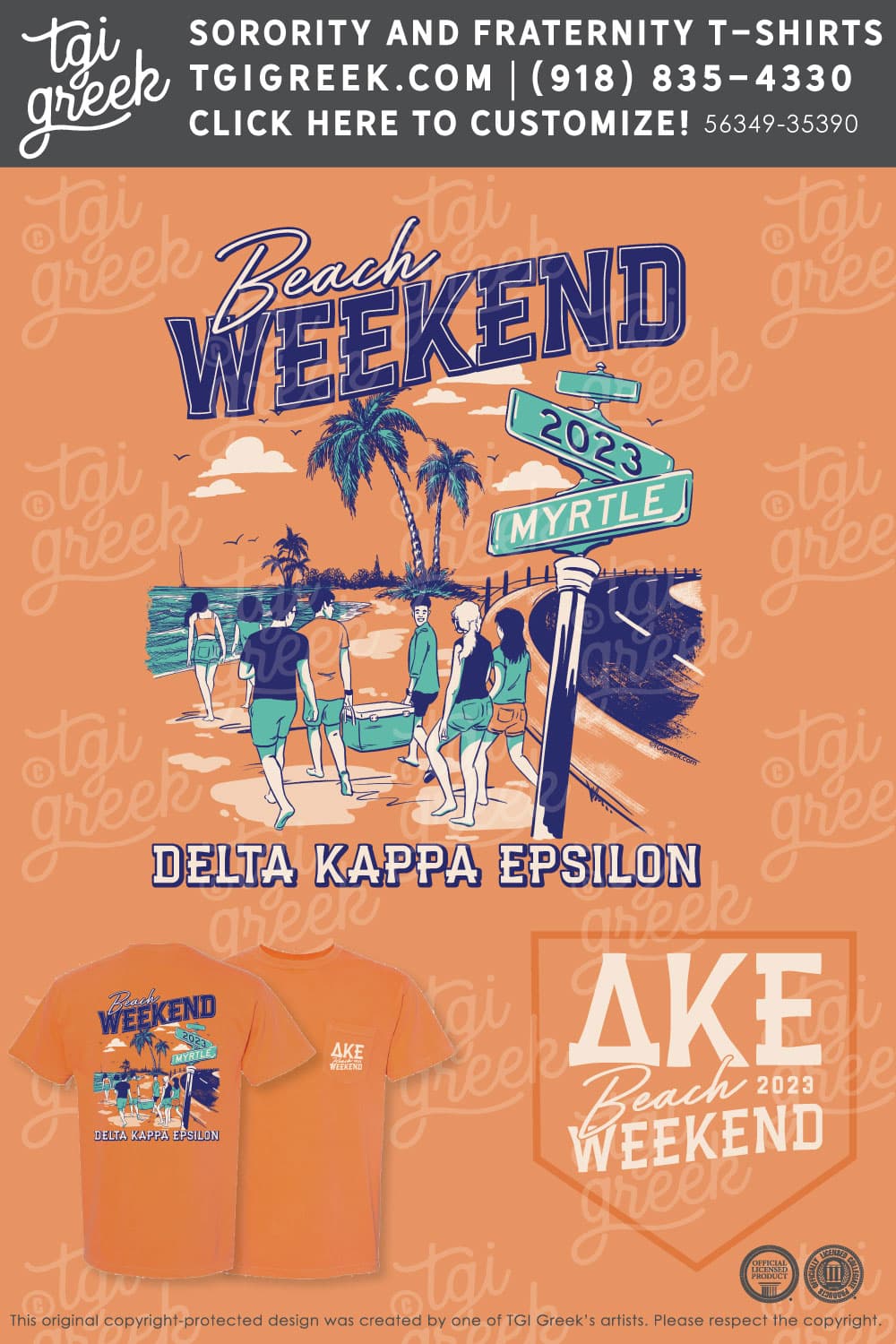 Delta Kappa Epsilon – USCAR Beach Weekend – Orange
