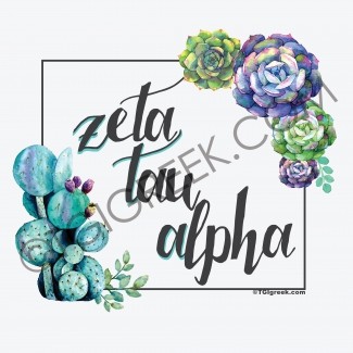 TGI Zeta Tau Alpha Succulents