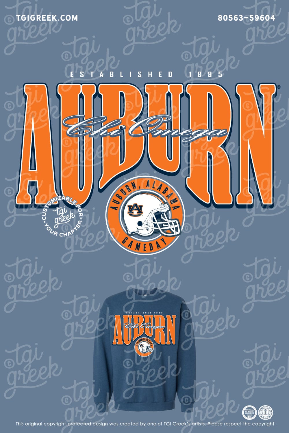 Chi Omega – TGI Auburn Crewneck