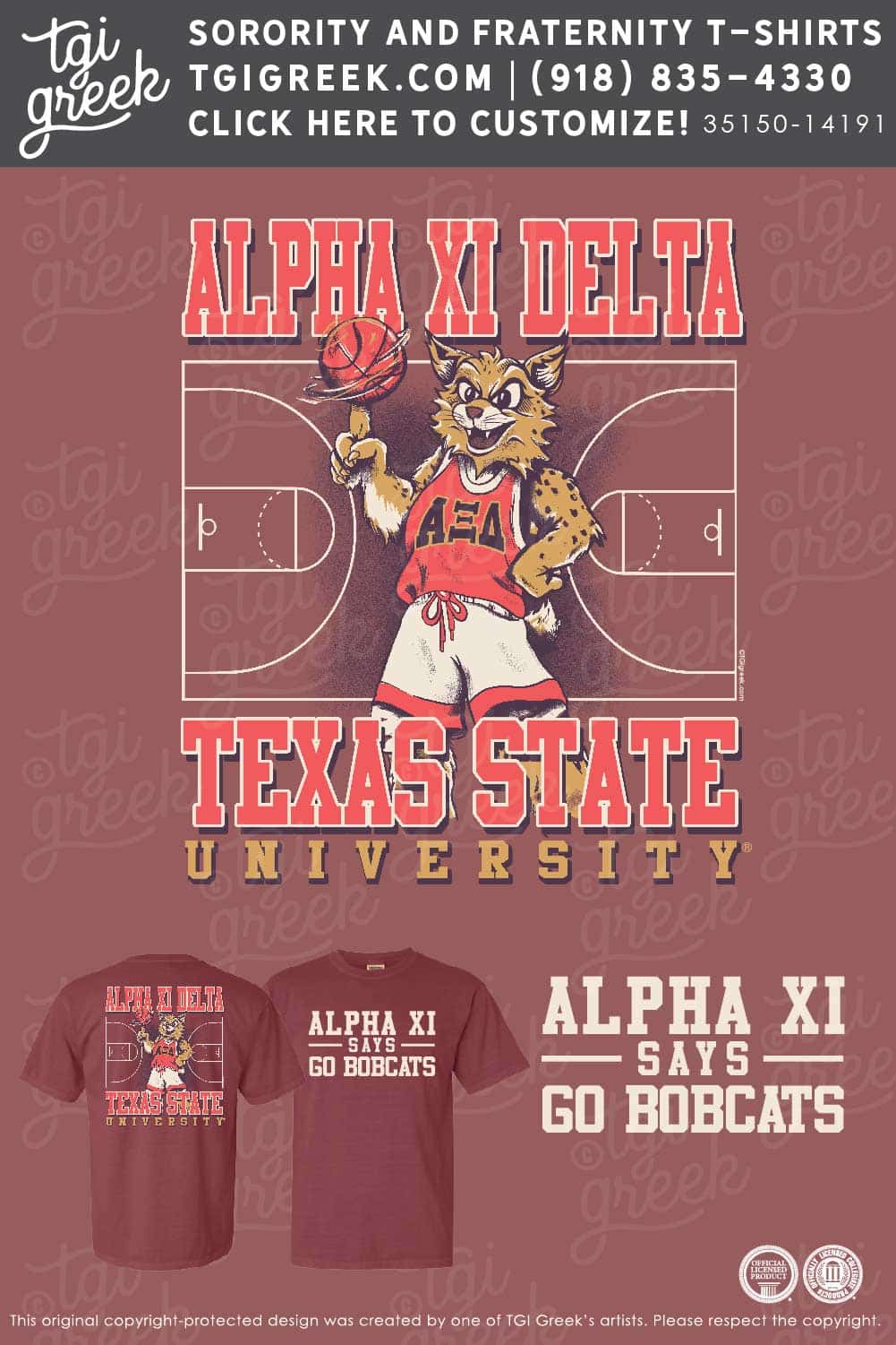 Alpha Xi Delta – TXST Basketball Spirit Shirts