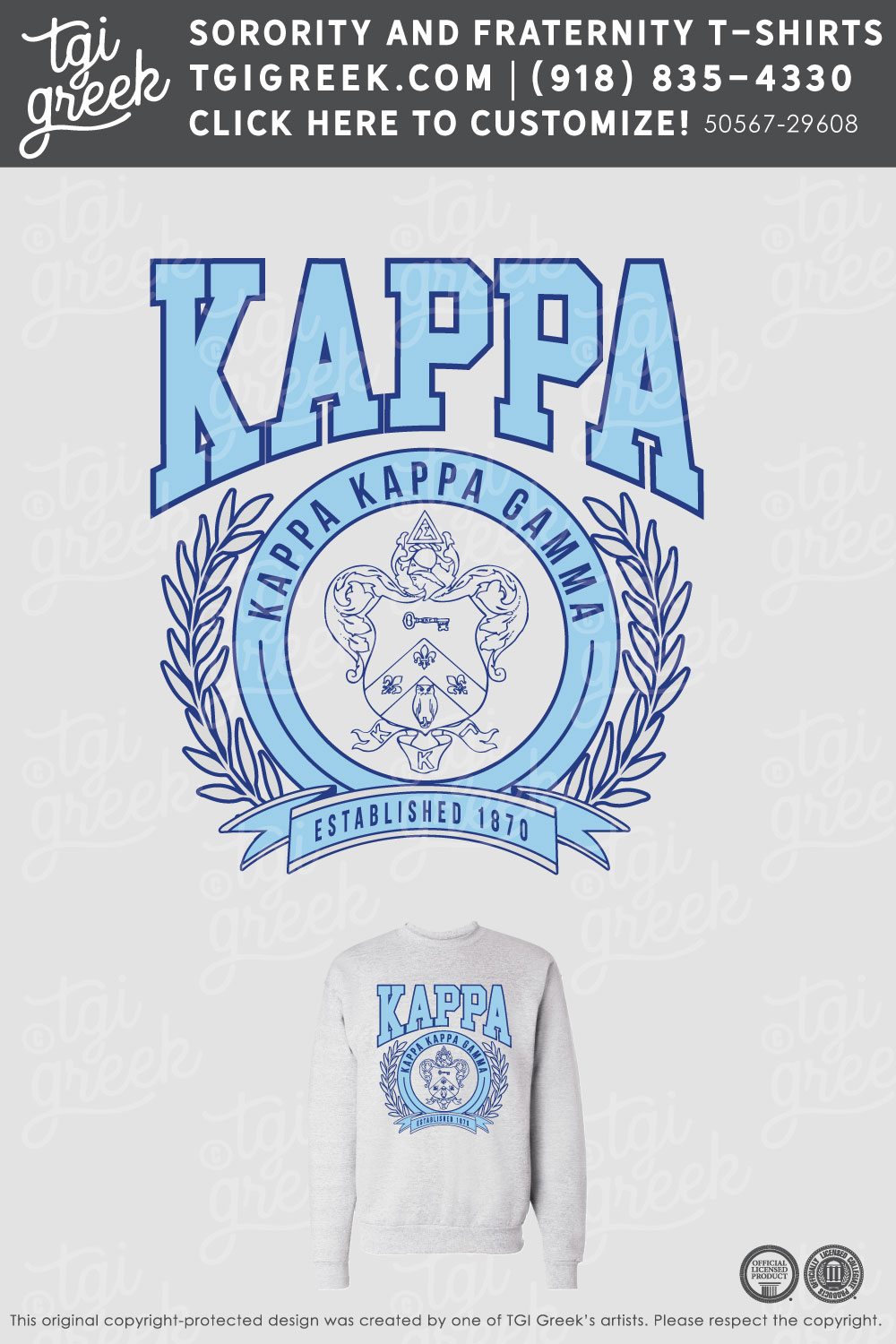 Kappa Kappa Gamma – OSU PR Crewneck