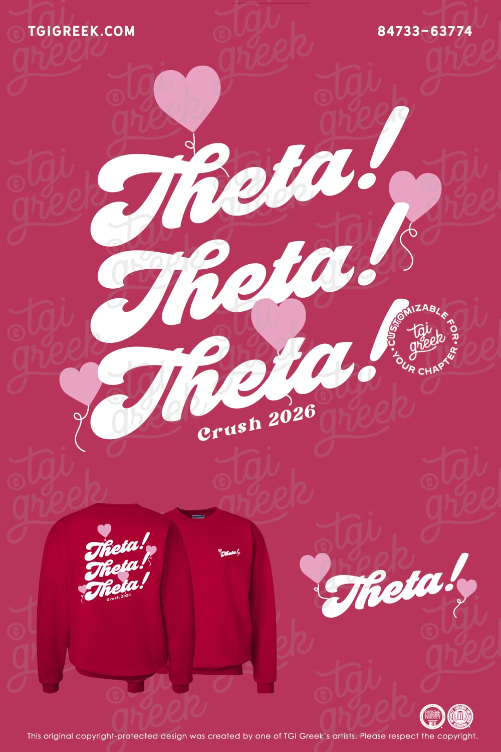 Kappa Alpha Theta – MIZZ Crush Crewneck