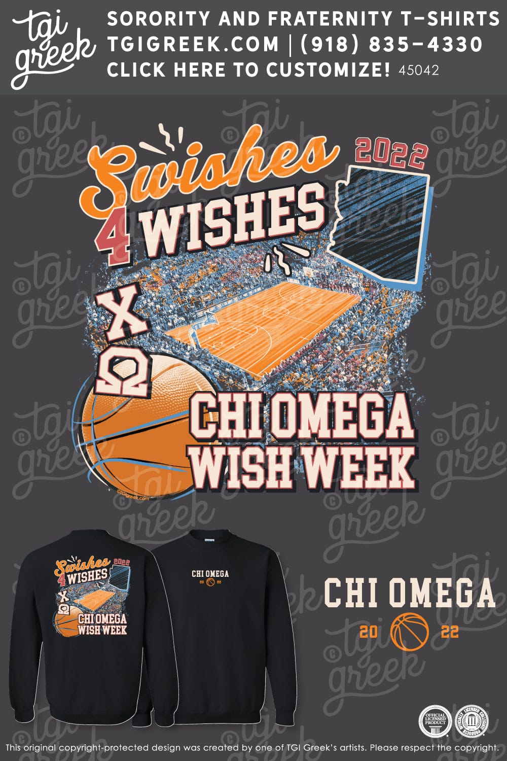 Chi Omega – AZSU Swishes For Wishes Crew