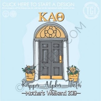 TGI-Kappa Alpha Theta Mom's Day Rounded Door