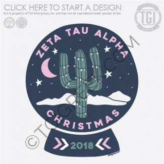 TGI-Zeta Tau Alpha Desert Snow Globe