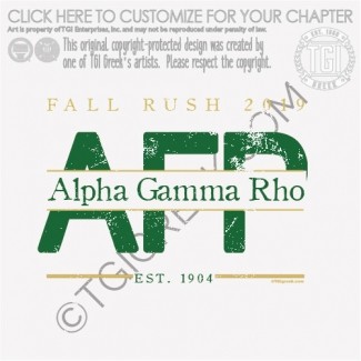 TGI – Alpha Gamma Rho Fall Rush Flag