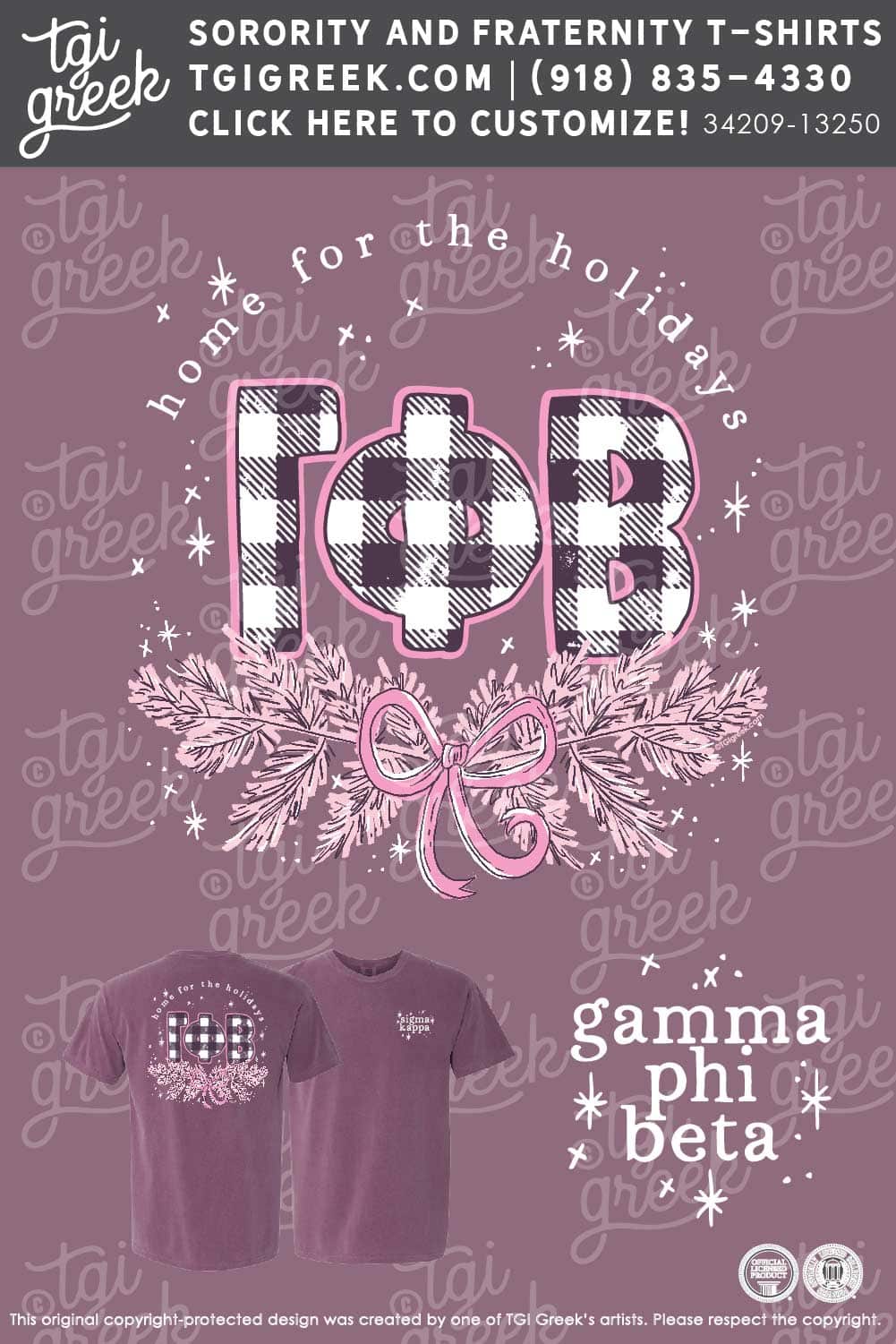 Gamma Phi Beta – Holly Holidays