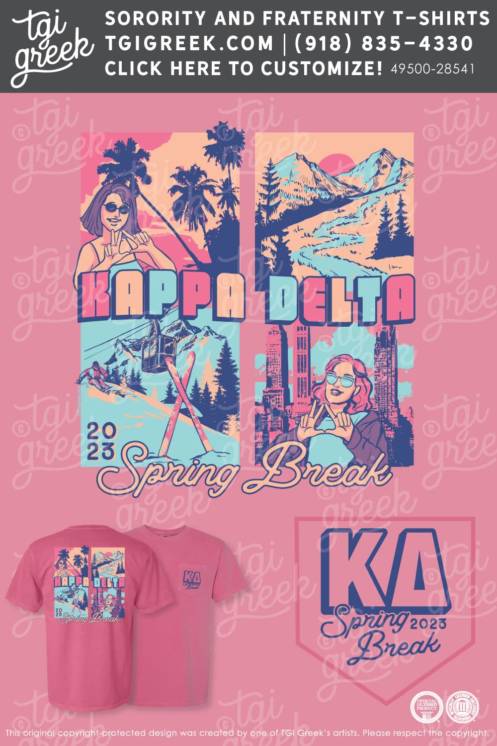 Kappa Delta – TROY Spring Break – Red
