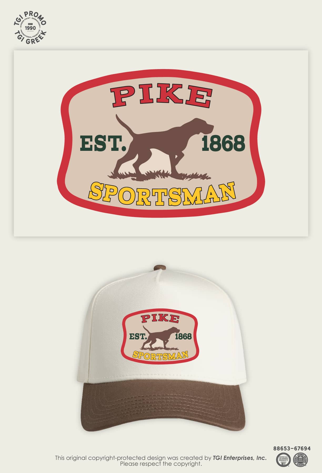 Pi Kappa Alpha – TGI Greek Frat Dog Hat