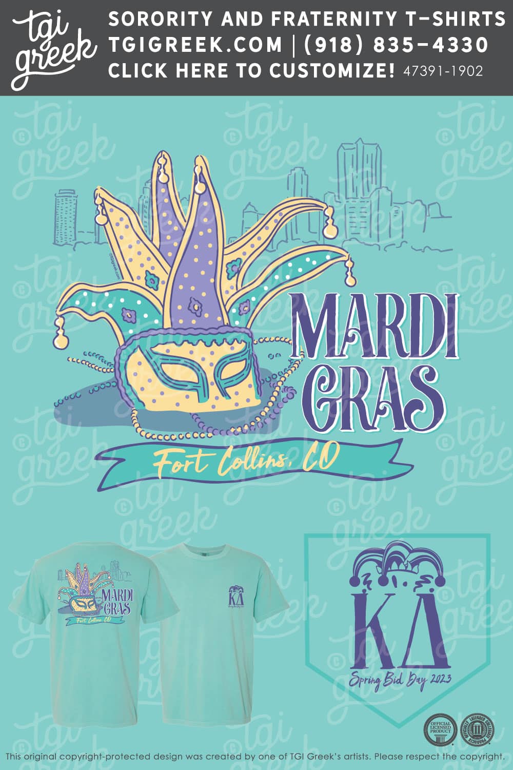 Kappa Delta – CSU Spring Bid Day Mardi Gras
