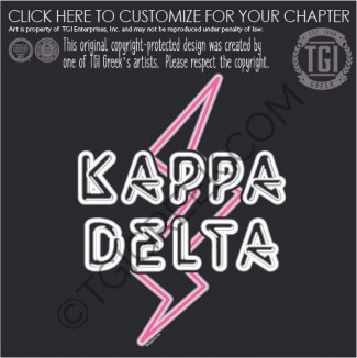 Kappa Delta – lightning bolt