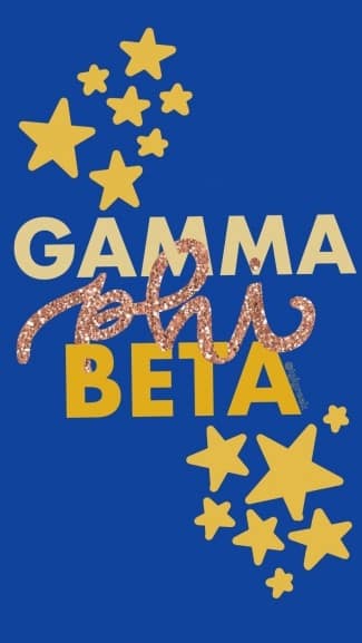 Gamma Phi Beta Glitter Phone Background