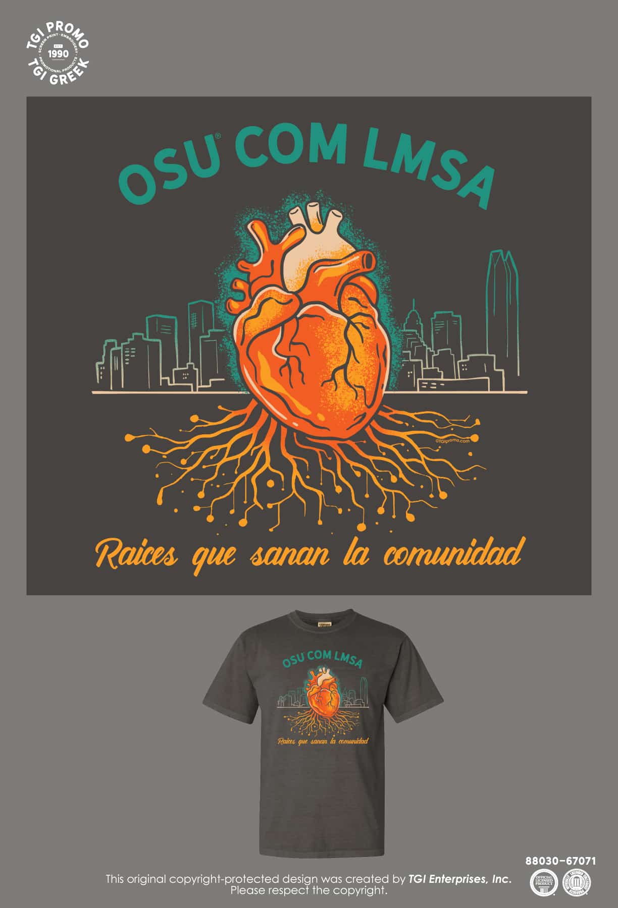 Oklahoma State University – Center for Health Sciences Tee