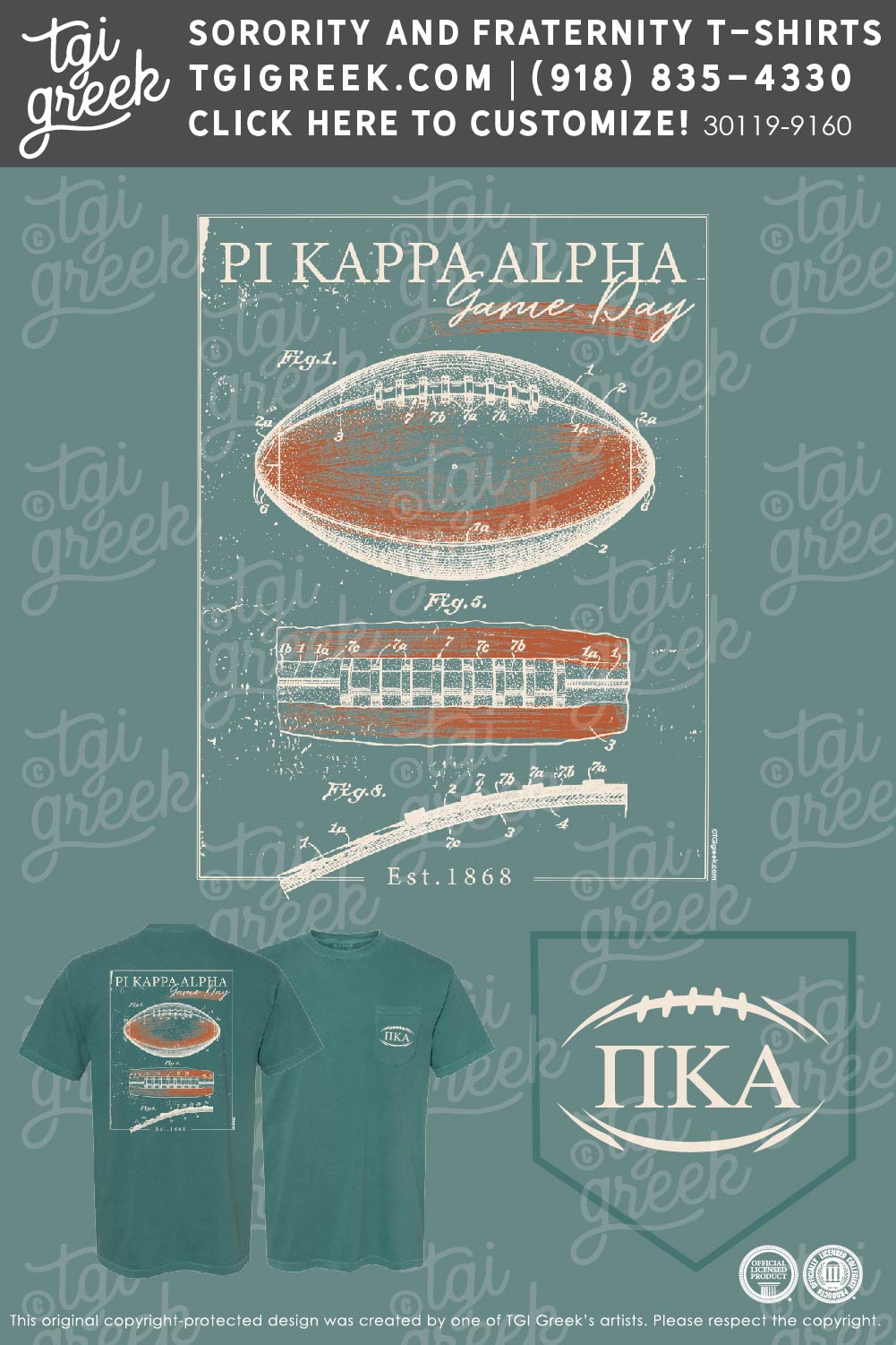 TGI – Pi Kappa Alpha Football Diagram