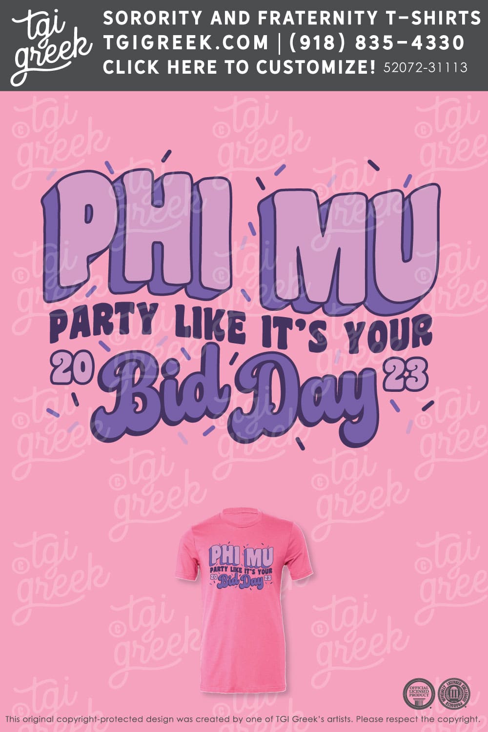 Phi Mu – USAL Bid Day