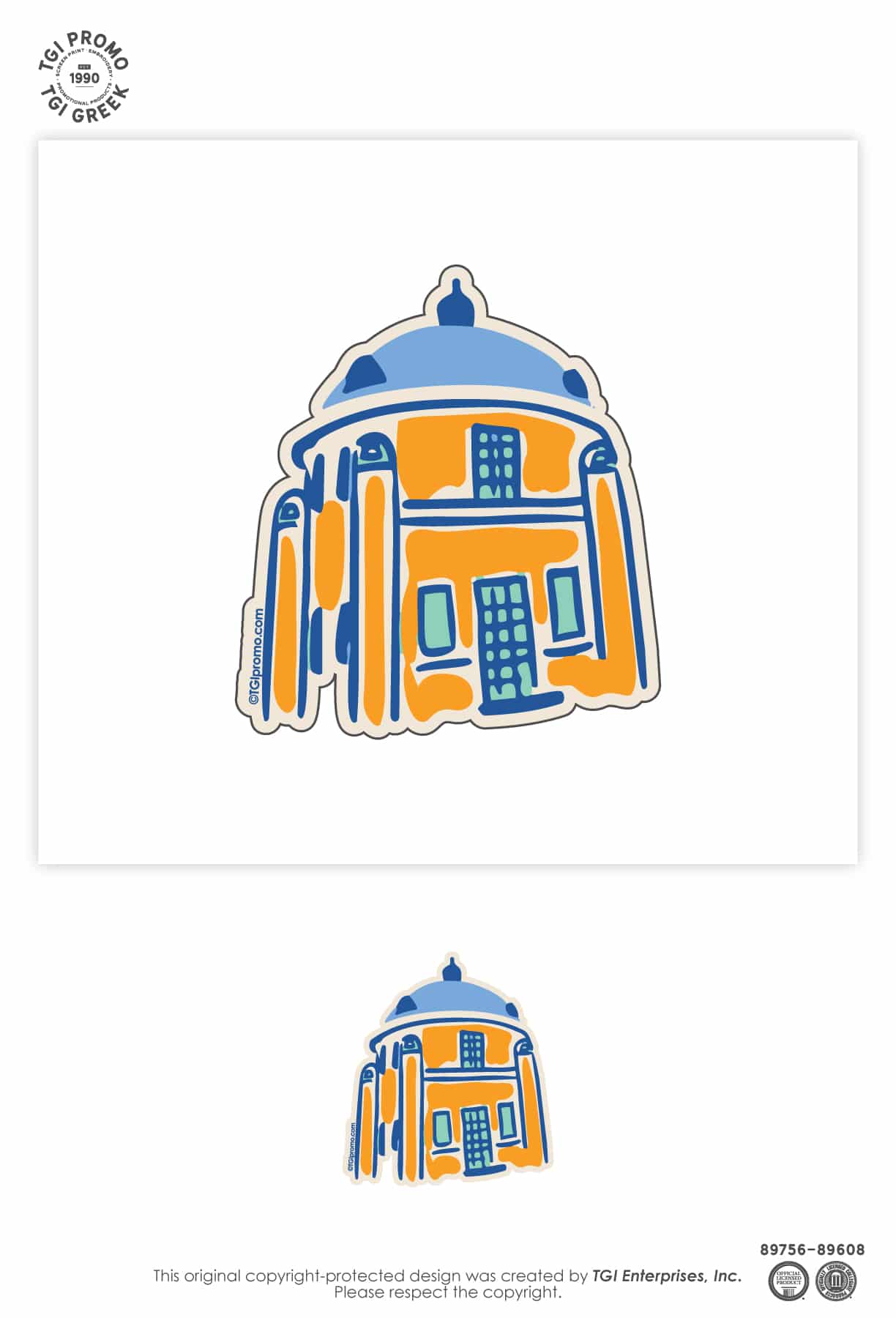 TGI Promo – Cap Cruise Tulsa Cute Magnet Blue Dome