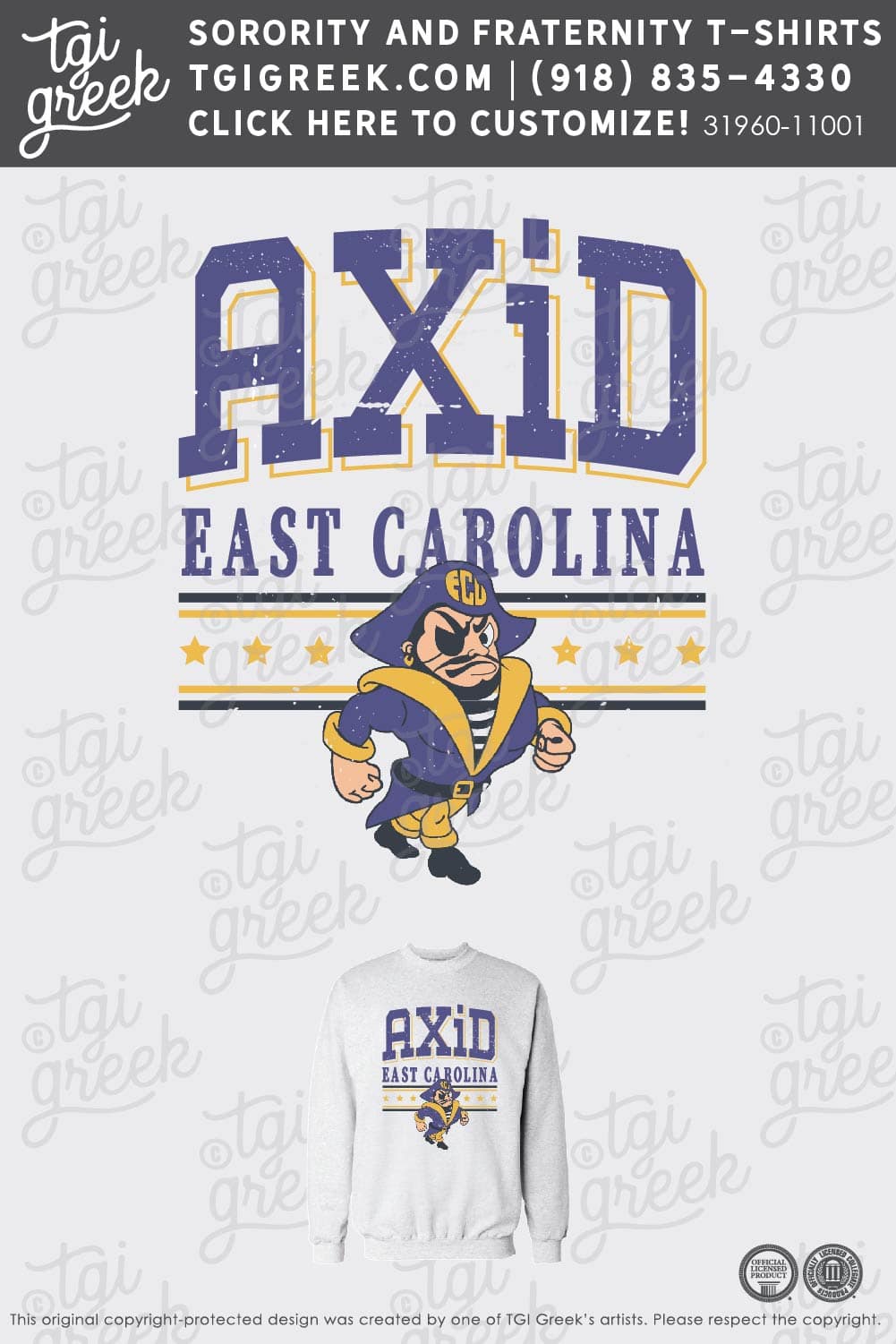 Alpha Xi Delta – ECU Vintage Sweatshirt