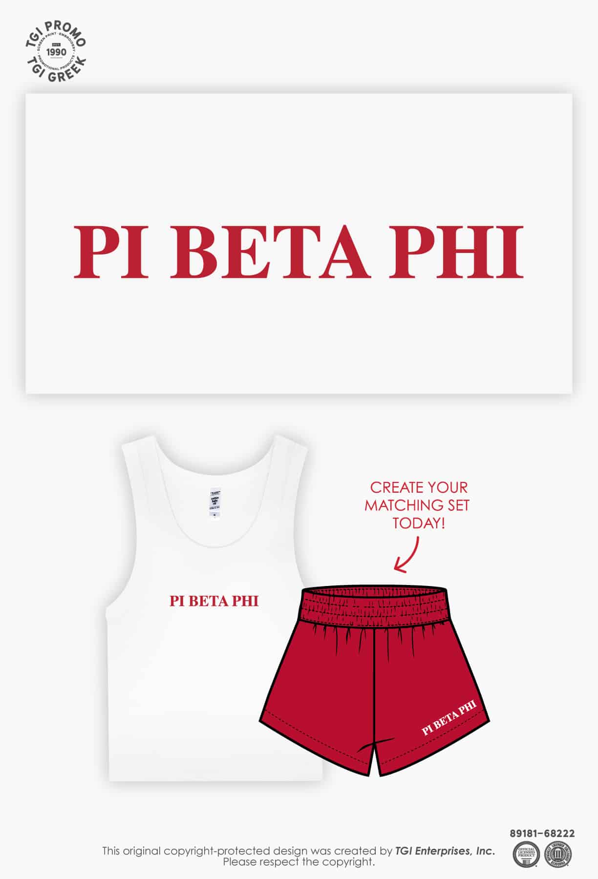 Pi Beta Phi – TGI Greek Set